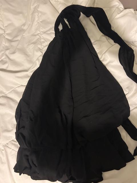 Shein Schwarzes Neckholder Chiffon Minikleid von Shein Size XS