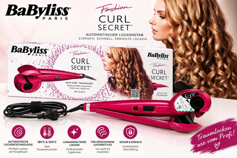 BaByliss Curl Secret Lockenstab pink