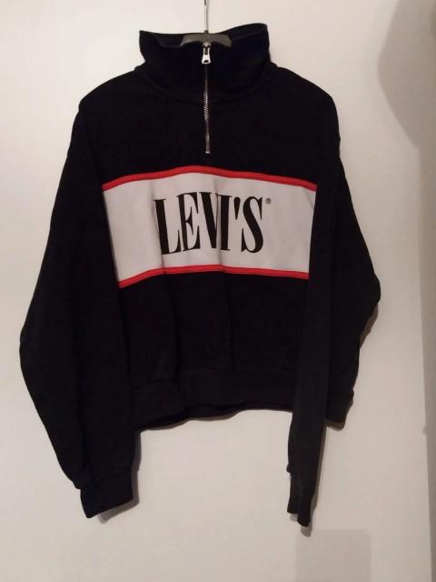 Levi's Levi's Troyer Pullover Gr. XS 34 schwarz rot weiß Half Size XS