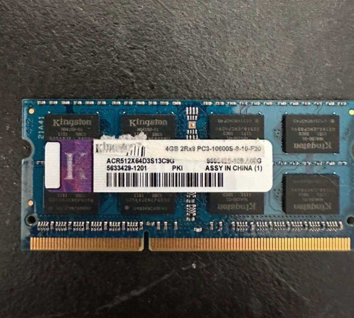Kingston Kingston 4 GB RAM DDR3