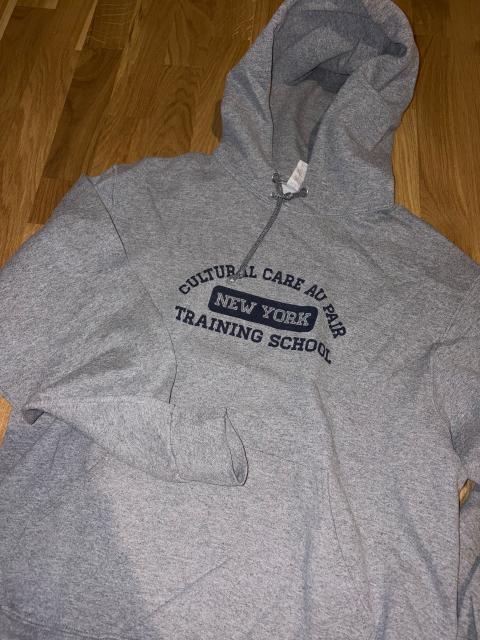 Ohne Marke Hoodie mit Print grau Gr. M Size M