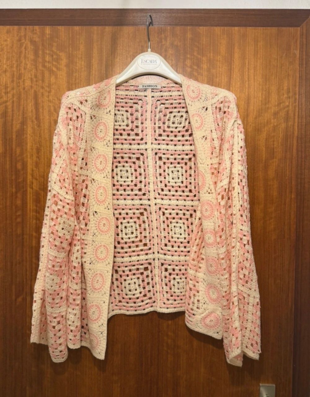 Fashion Strickjacke Fashion beige/hellrosa Size S