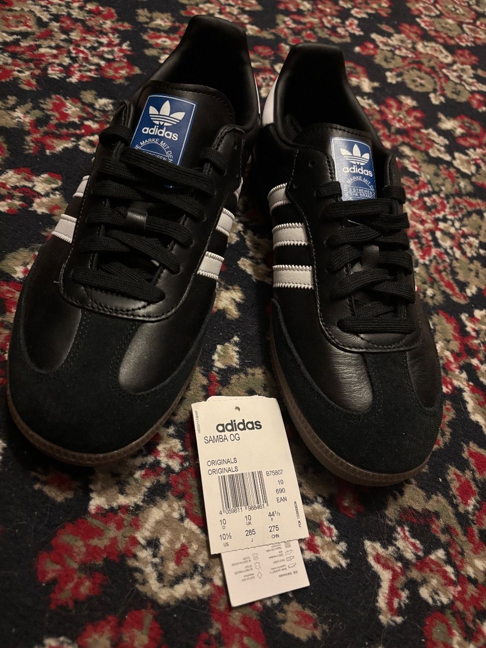 Adidas Adidas Samba OG – Schwarz/Weiß  Size 44