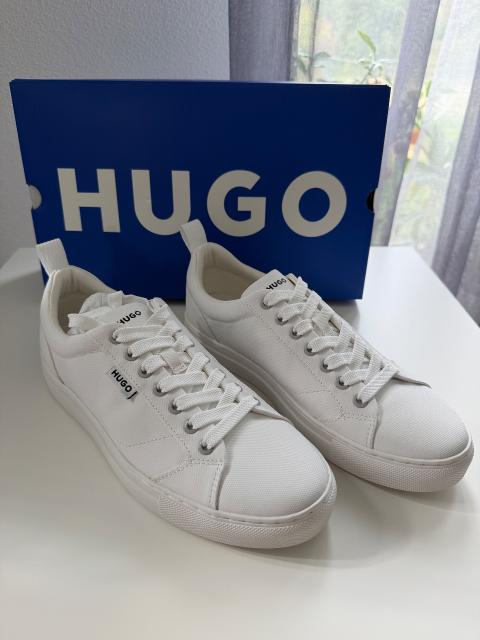 HUGO Herren Sneaker Morrie_Tenn_Bcdcv Weiß Größe 40 Neu