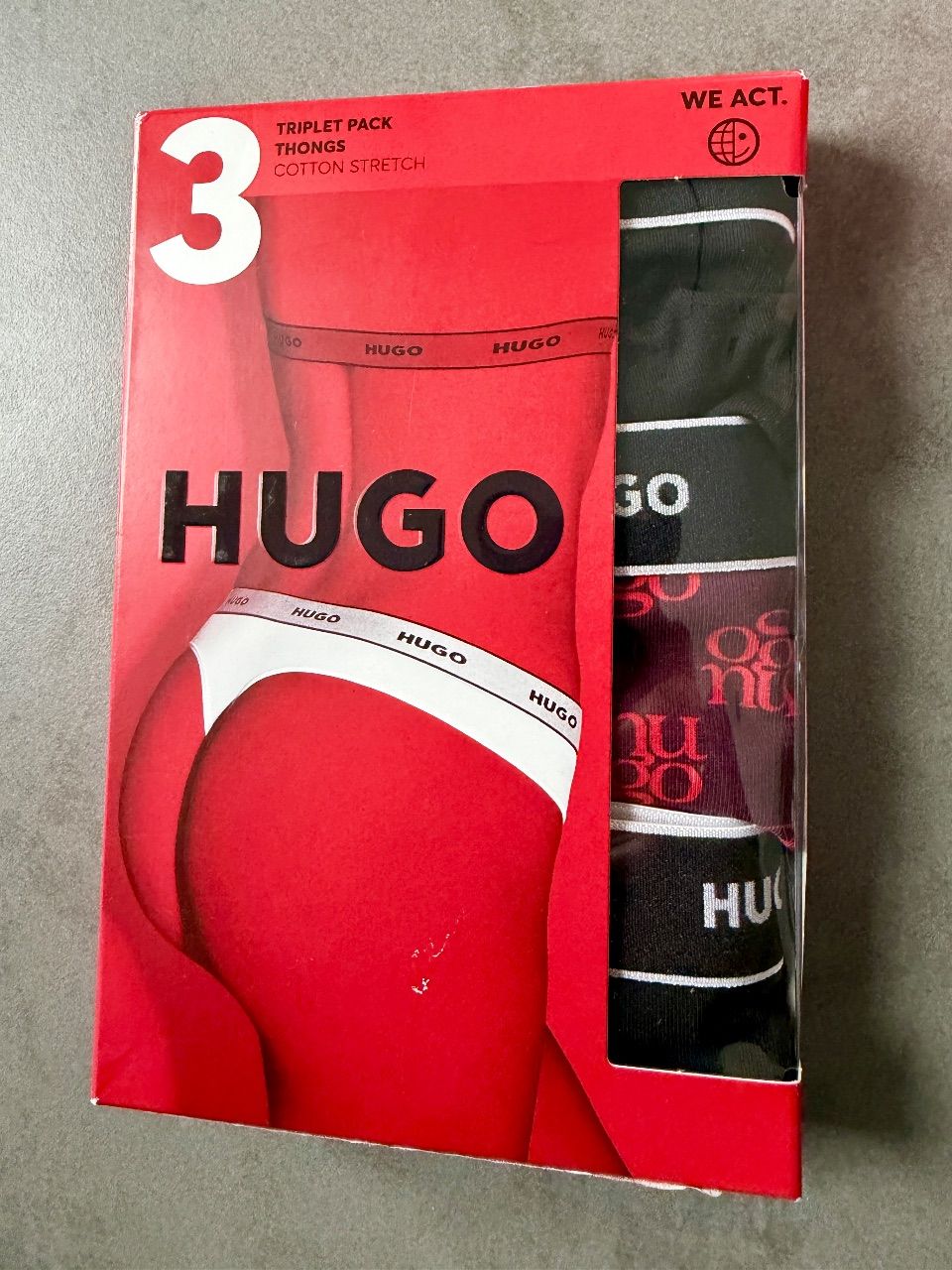 Hugo HUGO Damen Thongs 3er Pack Größe XXL Size XXL