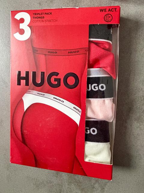 Hugo 3er Pack HUGO Damen Thongs Gr. XXXL Size XXXL