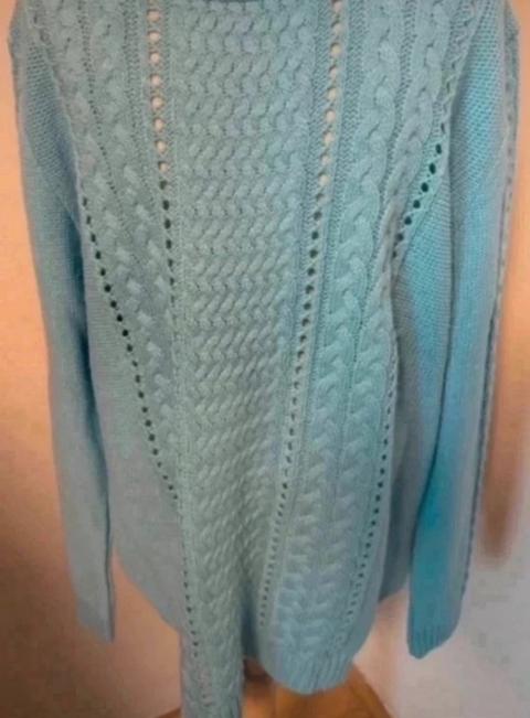 Paola wunderschöner hellblauer Strickpulli Marke Paola Size L
