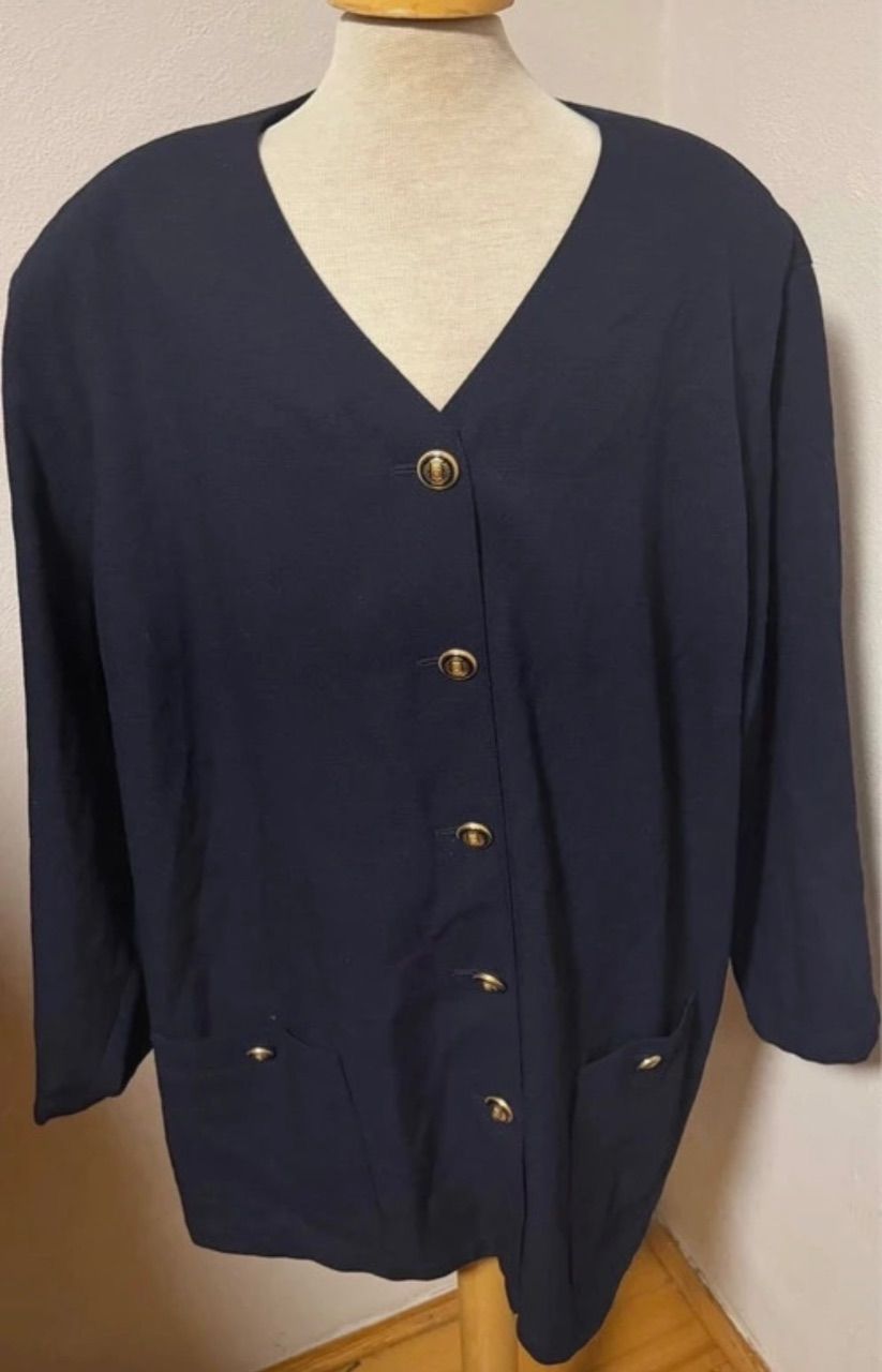  schöner dunkelblauer Blazer/Blazerjacke Marke Delmod