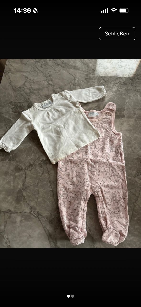 Feetje Strampler und Langarmshirt Size 56