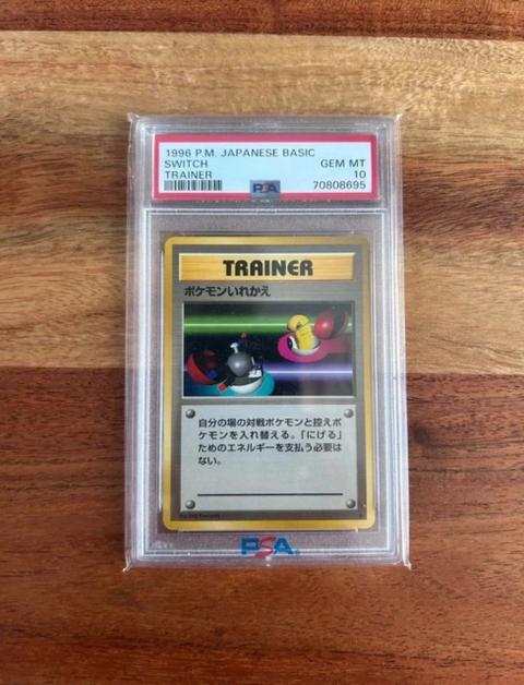 Pokémon 1996 Pokémon Switch Base Set Japanese PSA 10