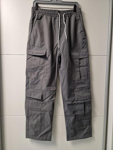 Ohne Marke Cargo Hose Grau Gr. M – Neu / Ungetragen – Streetwear Utility Style Size M