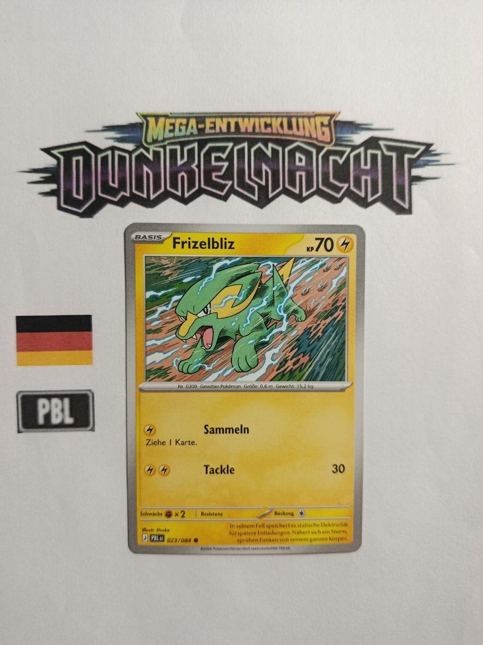 Pokemon Pokemon | Frizelbliz 023/084 | Mega Entwicklung - Dunkelnacht | Deutsch| Neu|