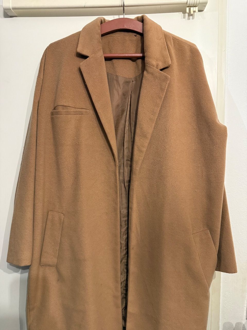Holy HOLY Oversize Mantel in Camel / Braun Size M