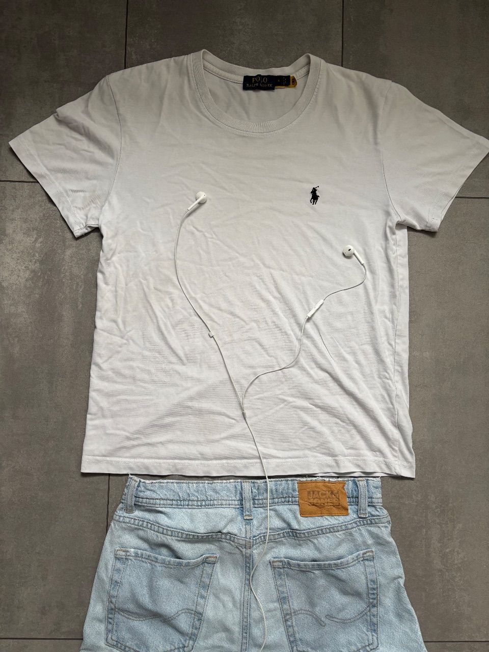 Ralph Lauren Polo Ralph Lauren T-Shirt Weiß mit schwarzem Logo Herren Basic Streetwear Outfit
