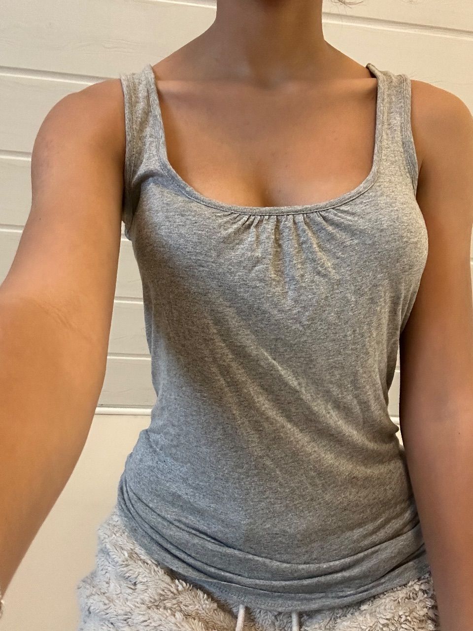 Calliope Coquette cami denim Top mit Rücken Detail Schleife Spitz und Raffung  Size S