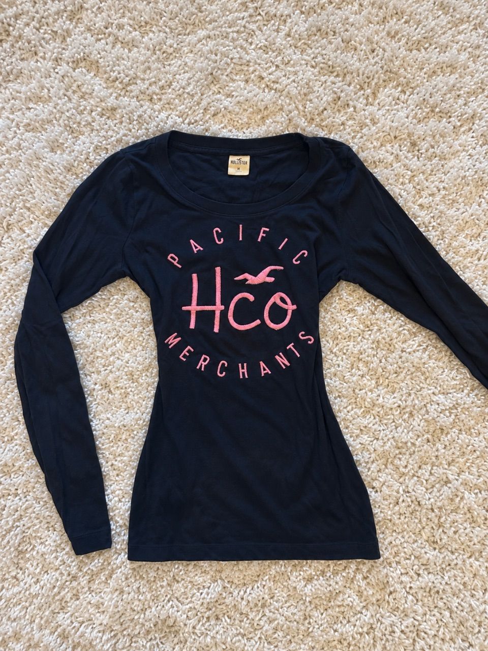 Hollister  Hollister cami denim Herbst Longsleeve mit Logo Skandi Style Size M