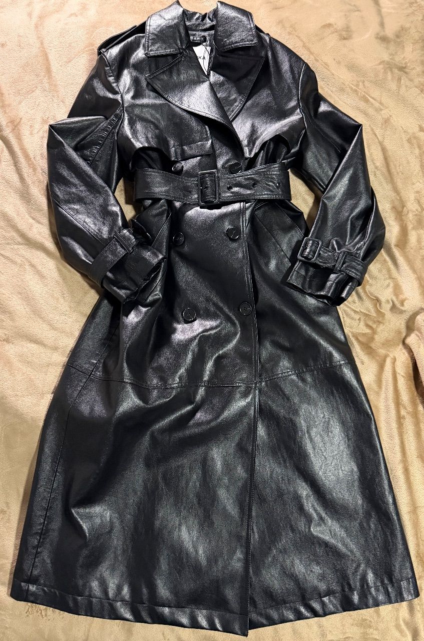 Bershka Ledermantel/Trenchcoat Size S