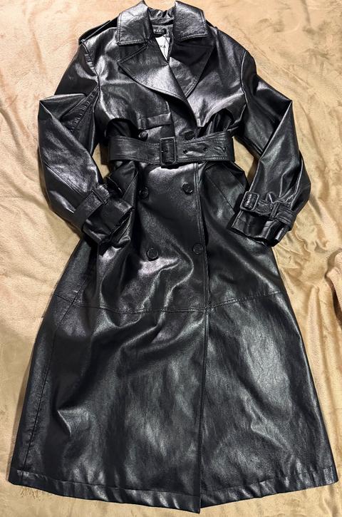 Bershka Ledermantel/Trenchcoat Size S
