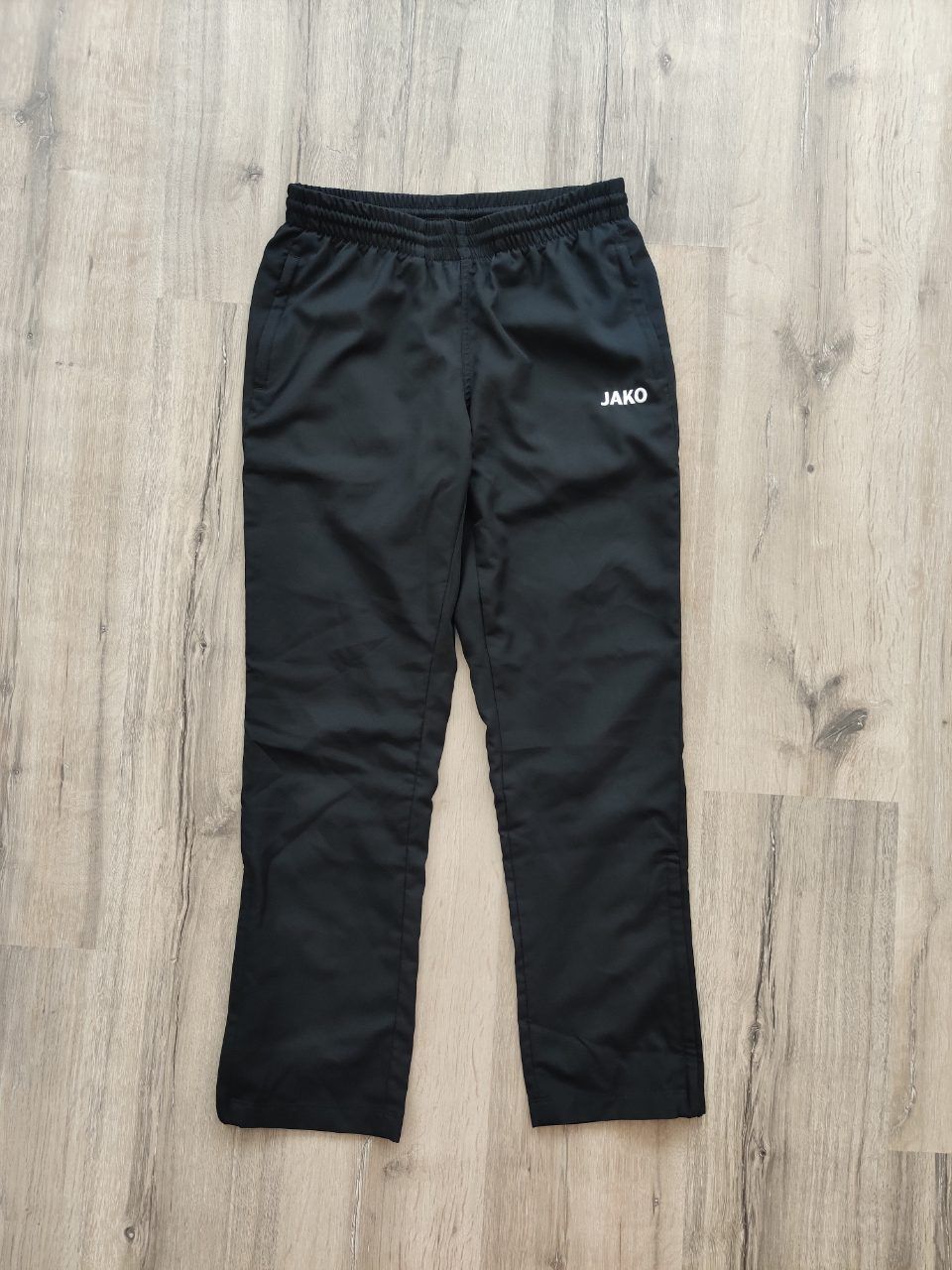 Jako Schwarze Jako Trainingshose / Jogginghose mit Reißverschluss & Mesh-Futter Size S