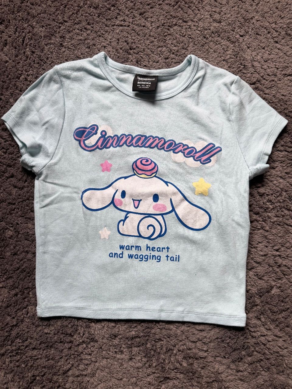 Bershka Hellblaues Cinnamoroll Tshirt Size L
