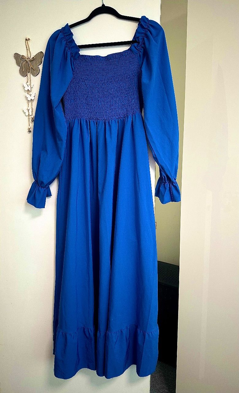 Ohne Marke Elegantes Maxikleid Blau Size XL