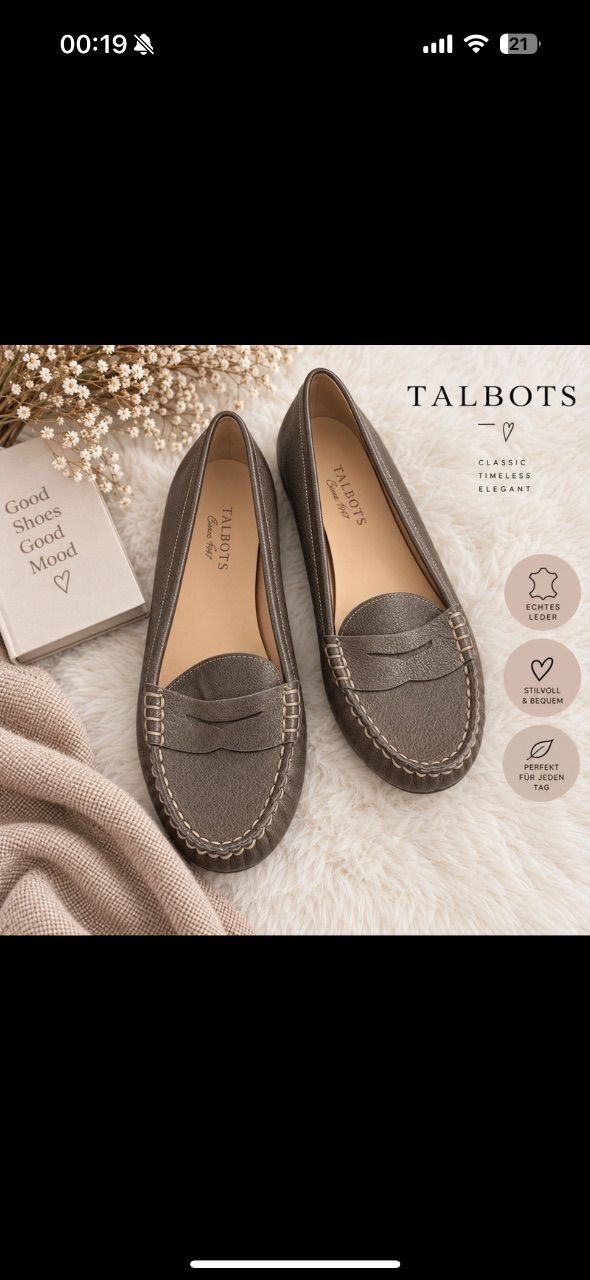 Talbots Ballerinas Size 39