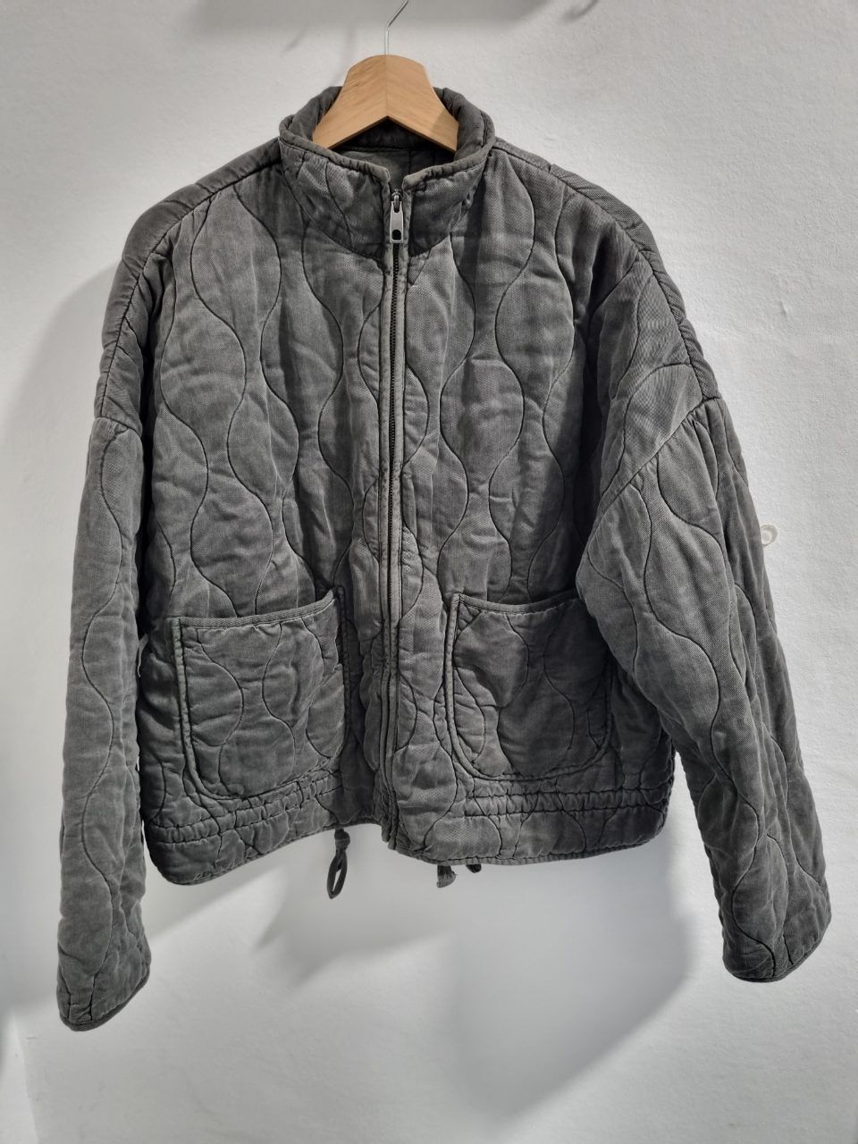 Zara Virale Zara Vintage Steppjacke grau Size XL