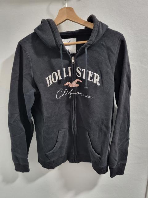 Hollister Schwarze Hollister Logo Sweatjacke Size M