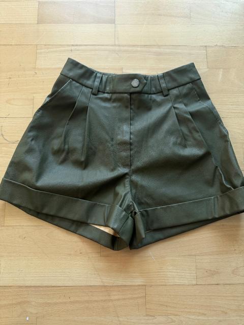 Zalando Awesome Apparel Kunstleder Shorts Khaki Gr. 36 Size S