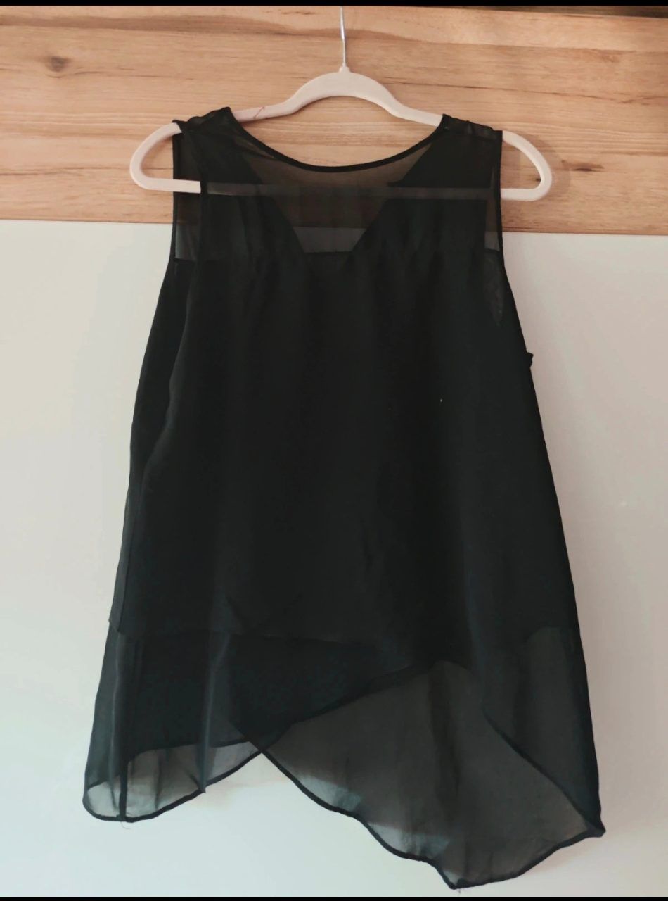 H&M Schwarze Bluse Size M