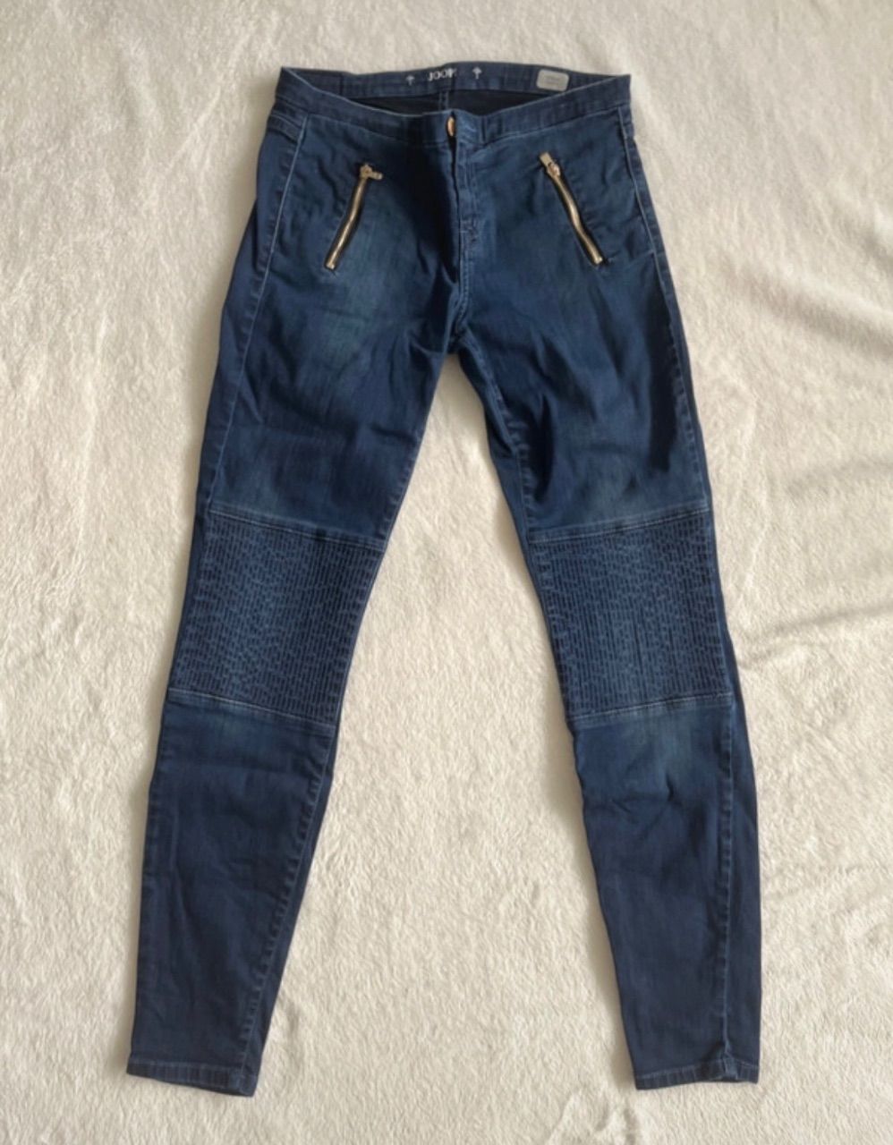 Joop! JOOP! Jeans in dunkelblau mit goldfarbenen Reißverschlüssene Size 36