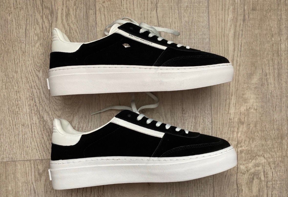 BK Knights  Schwarze samt Sneaker  Size 41