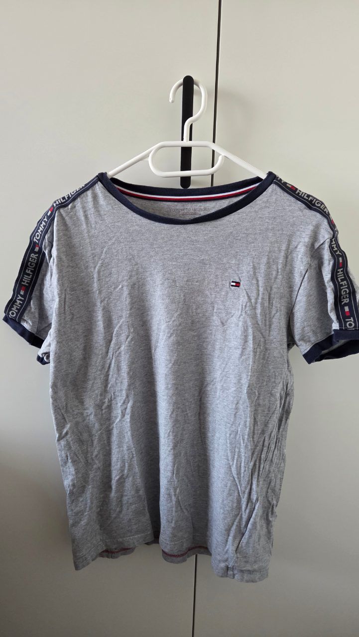 Tommy Hilfiger Tommy Hilfiger T-Shirt Herren Gr. M Grau Size M