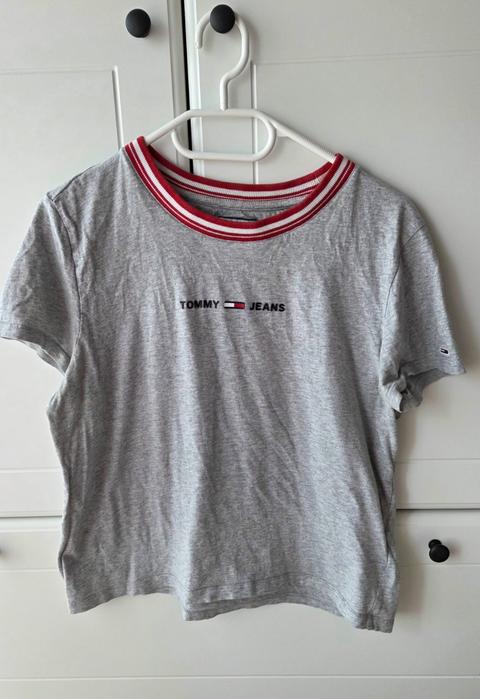 Tommy Hilfiger Tommy Jeans T-Shirt Damen Gr. M Grau | Original Size M