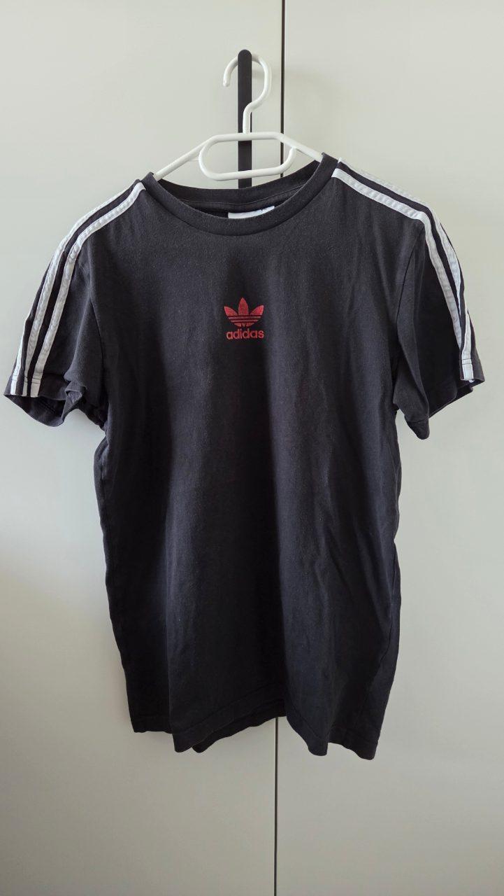 Adidas Originals T-Shirt Herren Gr. M Schwarz | Trefoil Logo