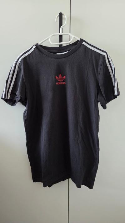 Adidas Originals T-Shirt Herren Gr. M Schwarz | Trefoil Logo