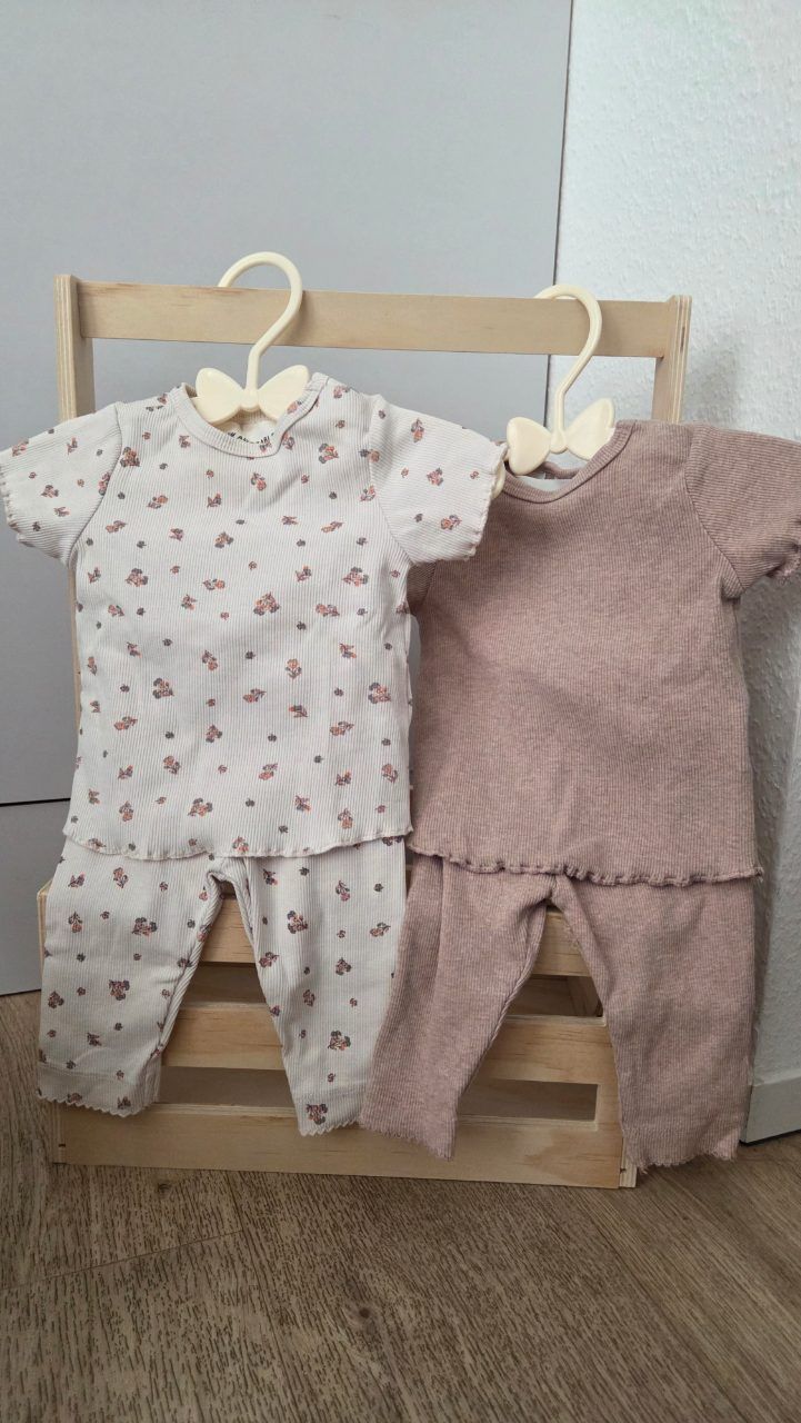 H&M 2er Set Baby-Outfit Gr. 62 – Mädchen Size 62
