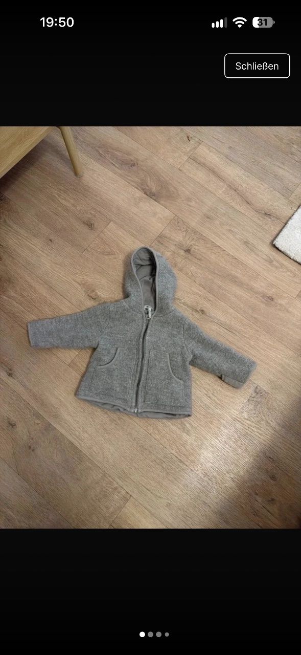Hessnatur  Woolwalk Jacke | Hessnatur | 74/80 Size 74
