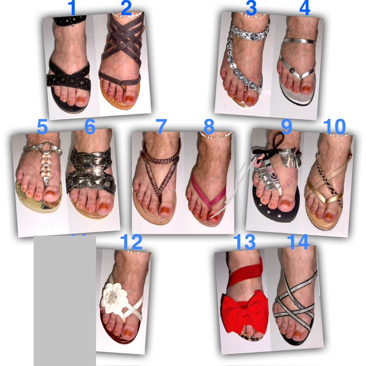 Getragene Sommerschuhe