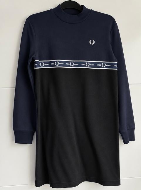 Fred Perry Fred Perry Sweatkleid / Longsleeve Kleid Size S
