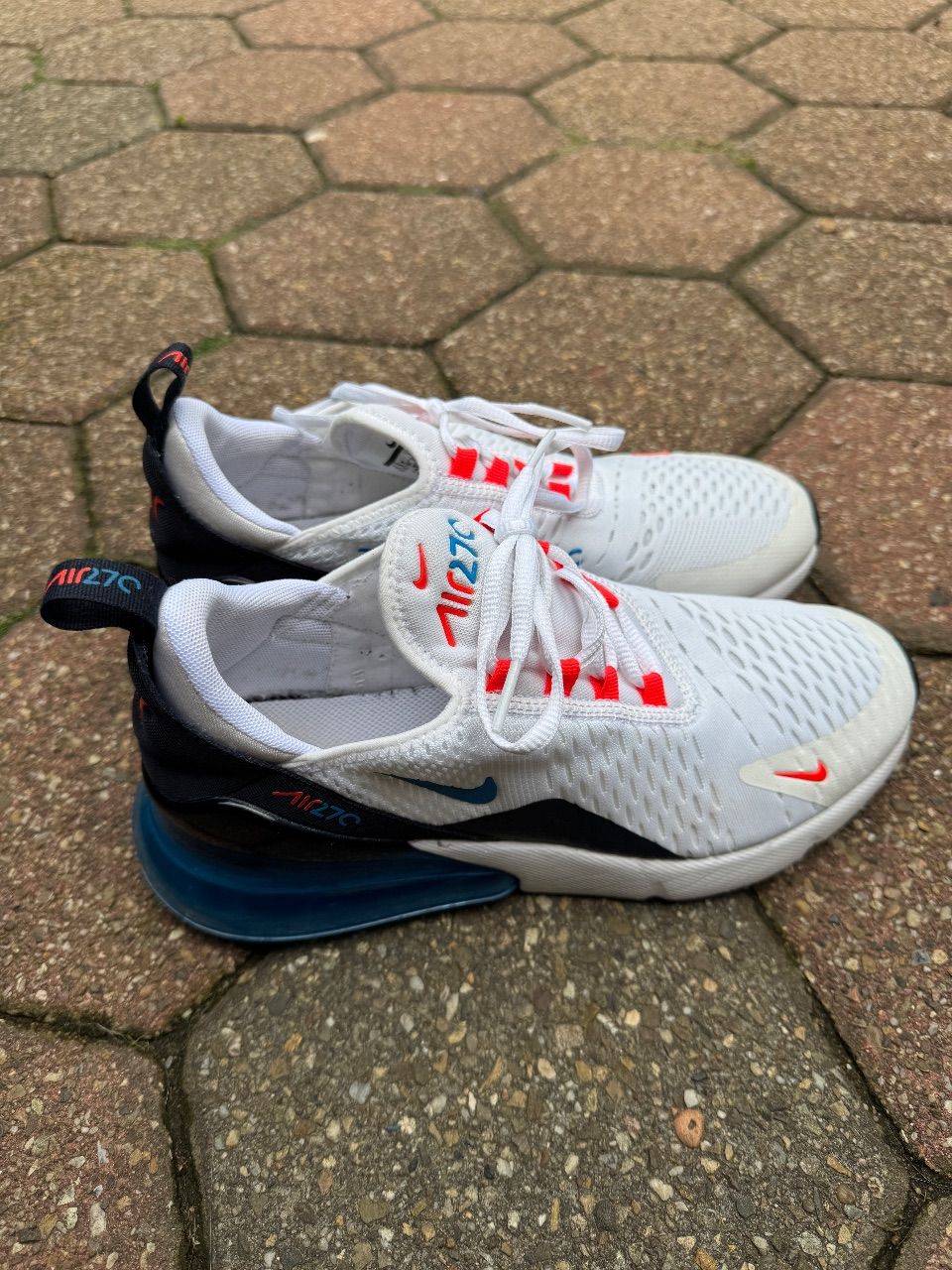 Nike Nike Air Max 270 GS - Weiß/Habanero Red/ Photo Blue Size 39
