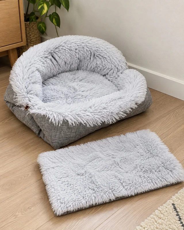 Lovesmile Kissen für Katzen, 54 cm x 58 cm Katzenbett Schlafplatz