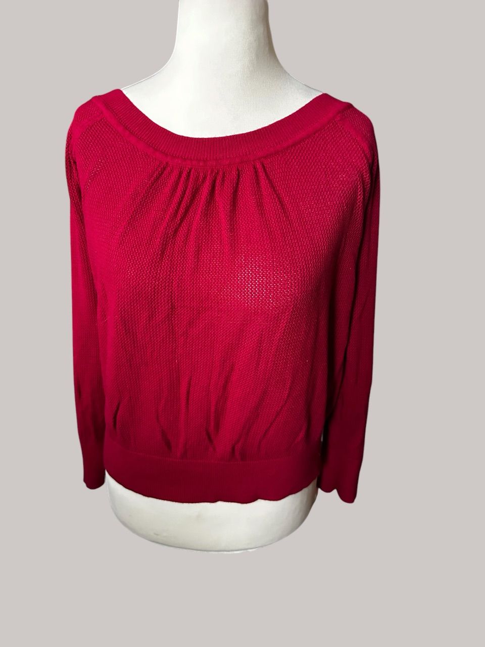 Alba Moda Alba Moda Strickpullover Größe 40 fuchsia mit Raffungen Size L