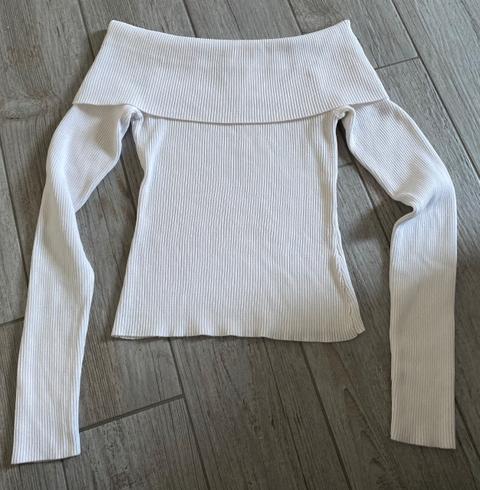 H&M Schulterfreies Langarmtop Size S