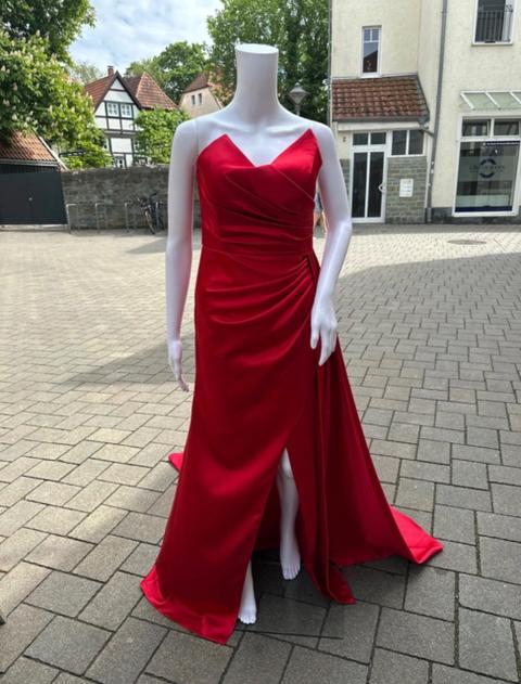 Ohne Marke Damen Abendkleid Rot Gr. M neu mit Etikett Size M