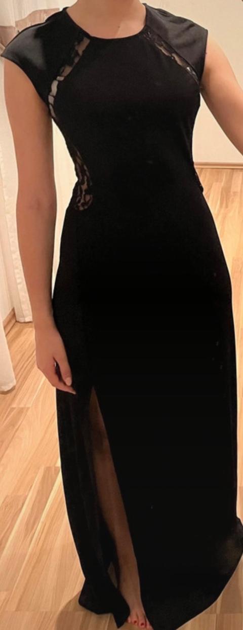 Lesara Abendkleid mit Beinschlitz & Spitzendetails Size S