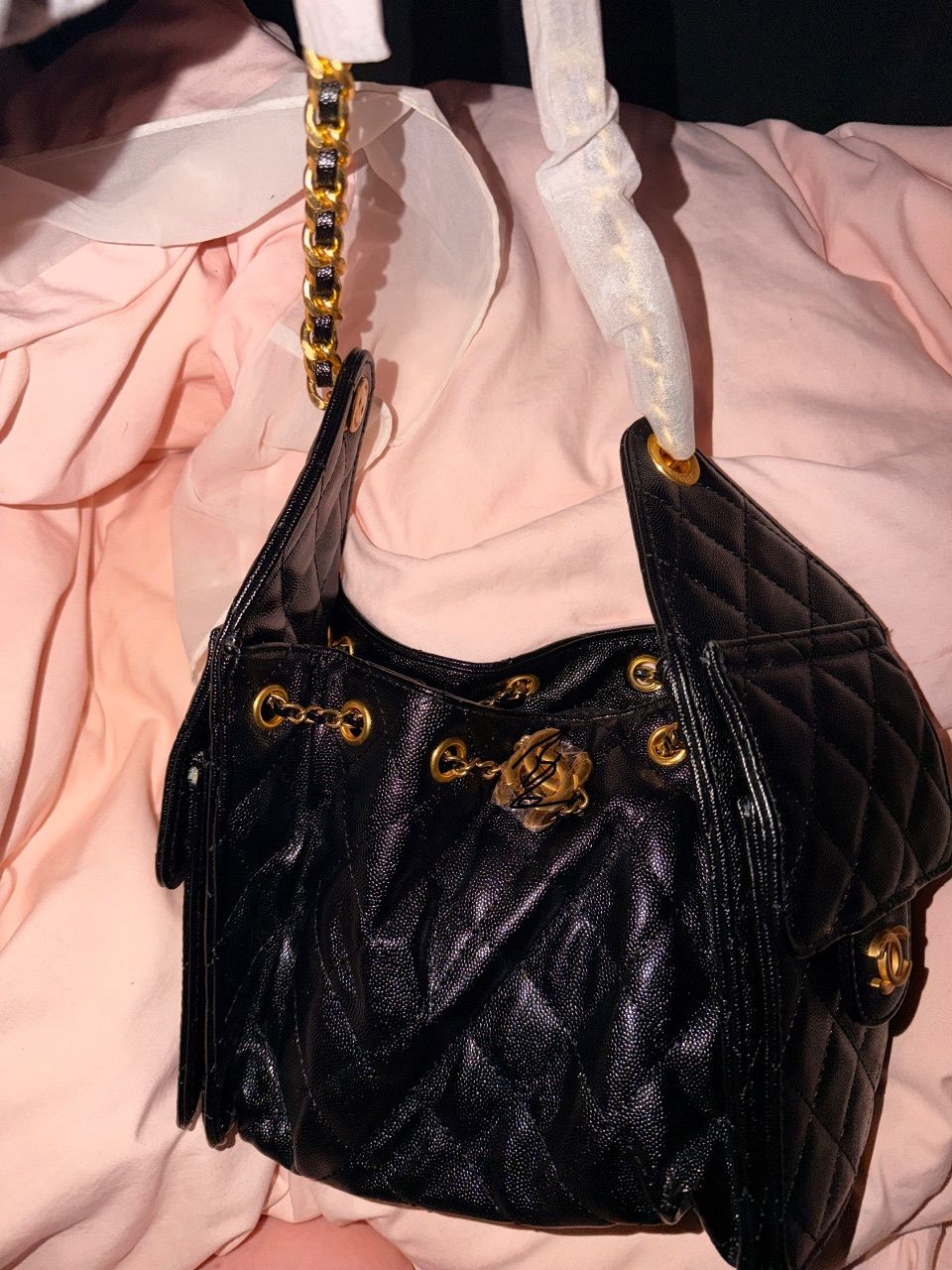 Schwarze CC Tasche 