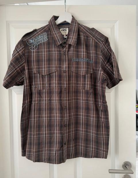 QS by S.Oliver Herren Hemd Kurzarm Size XL