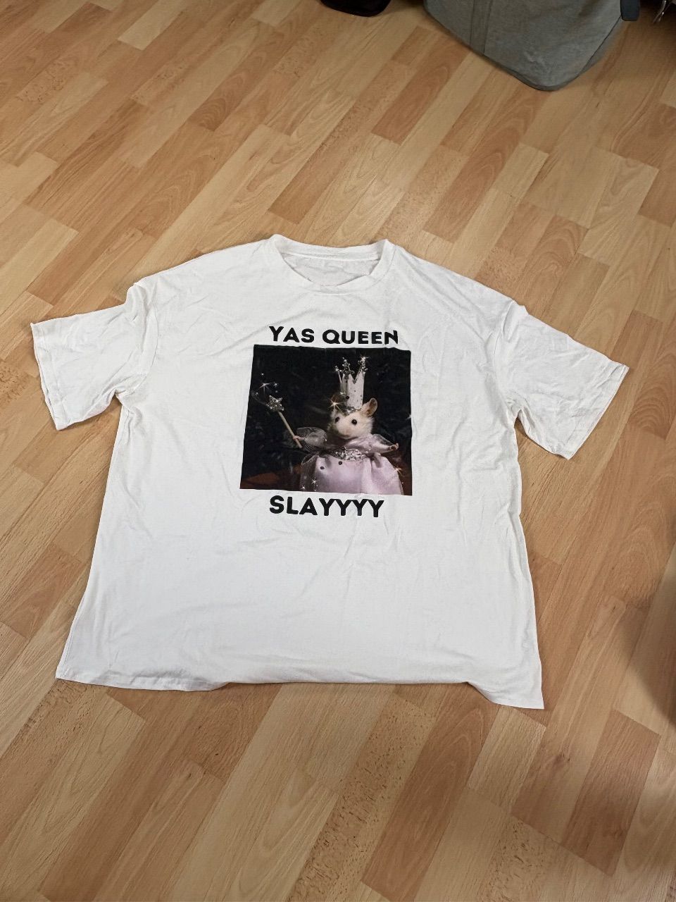 SHEIN  weißes T-Shirt  Size XXL