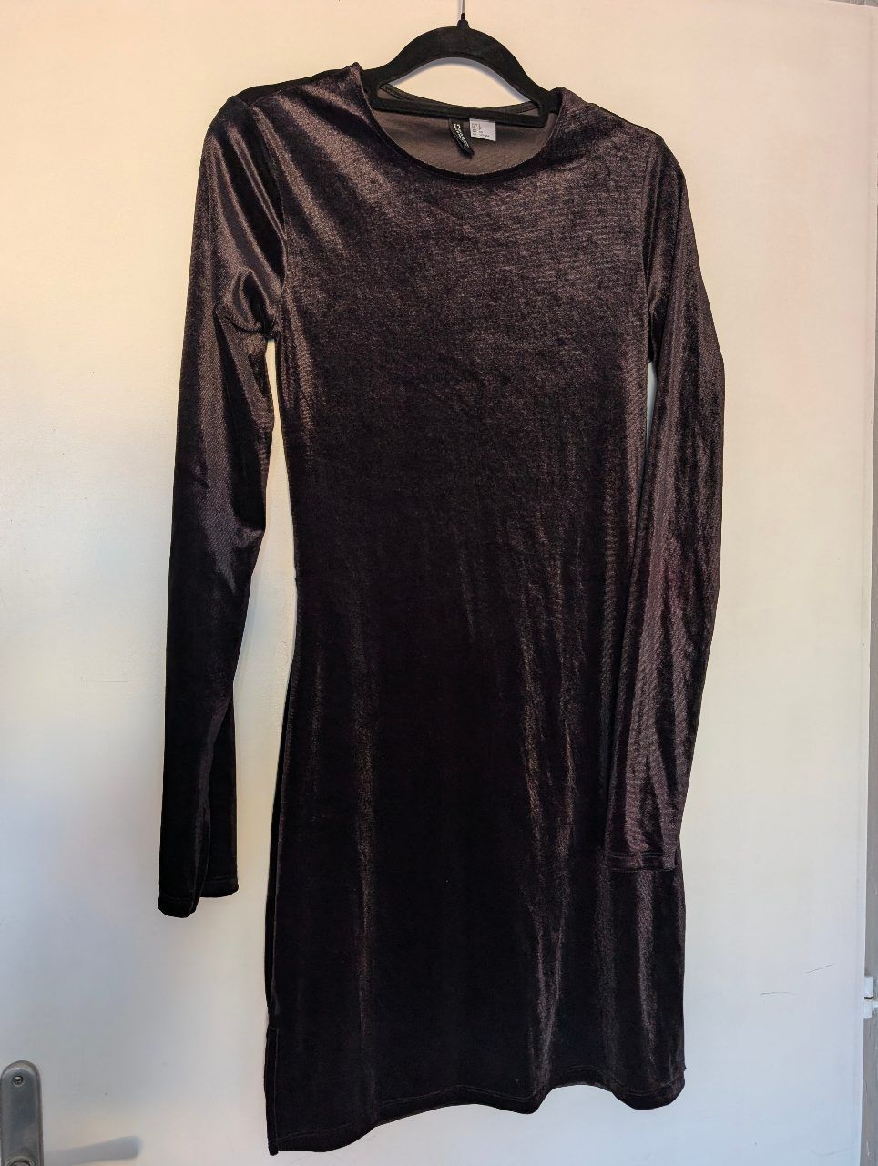H&M H&M Samtkleid schwarz Gr. S Size S
